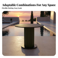 4 Pieces Waterresistant 4-Piece paddinged Wicker Set sun-resistant Outdoor Furnishing Weather-Resistant Patio Seating Group long-lasting Construction for Hotel Managers, Homeowners, Families, Garden, Balcony, behindyard, pool area