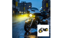 Motorcycle Auxiliary Lights Easy Installation Motorcycle Turn Indicators Compact Light Bracket for Riders