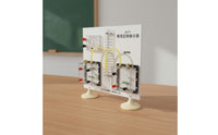 Energy Conversion Law Apparatus Pointer Meter Joule Law Demonstration Set Metal Body Physics Experiment Board for Teacher, Students, Classroom