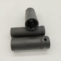 1/2-inch Drive Deep Impact Socket Set, Metric, 12.7mm, Single Head, Phosphated Finish