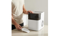 Translucent Lid Ice Maker White Housing Countertop Ice Maker for Home Use