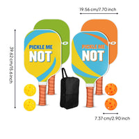 Strategic Play Fiberglass Pickleball Set Outdoor Sport Pickleball Paddle Set Long-Lasting Athletic Equipment Lightweight