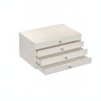 Printer Stand with Drawers Moisture-Proof Printer Stand with Storage Desktop Drawer Unit Rust-Resistant