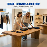 Nordic Solid Wood Display Table, Island Counter for Clothing Stores, Minimalist Showcase