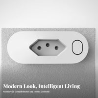 Wirelessreless Fi Smart Plug Energy Brazilian Smart Socket App Controlled Outlet Schedule Function Distant Control Outlet