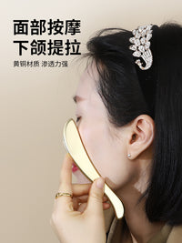 Brass Gua Sha Massage Board for Face