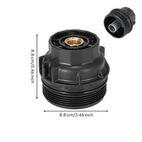 Replacement Oil Filter Cap with Metal Tube Accurate-Fit Oil Filter Cap Threaded Complete for DIYers, Mechanics