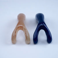 Resin Dual-Prong Nose Scraper Massager for Head and Meridian Health