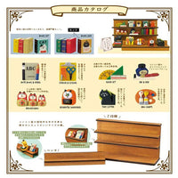Zakka Style Fox Bookstore Cat Figurine Miniature Decor