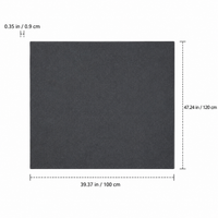 Felt Dog Mat, Large Dog Bed, Small Dog Bed, Light Gray Warm Anti-Bite Pet Mat, Dog Crate Mattress for Medium Dogs