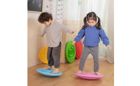 Low-Height Sensory Balance Board Molded Balance Board with Spiral Grooves Sturdy Toy Safe for Kindergarten