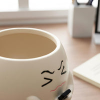 Funny Toilet Planter Cute Toilet Plant Pot Stress Relief Home Decor Easy to Clean for Office