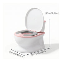 Realistic Potty Training Toilet with Splash Guard Soft Potty Training Toilet Easy to Clean Secure for Toddlers