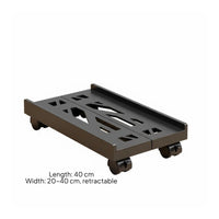 Under Desk PC Holder with Wheels Heavy Duty Rolling Computer Chassis Holder
