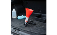 Adjustable Oil Funnel Quick Refueling Oil Change Funnel Transparent Body