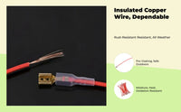 12V horn harness, copper terminal