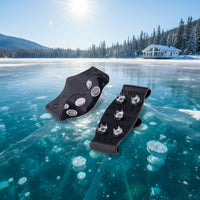 Transparent Ice Cleat Shoe Cover Easy to Put on Anti Slip Crampon Cover Wear Resistant Ice Cleat Lightweight for Elderly, Kids, Climbing