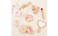 Wooden Makeup Toy Set Lightweight Pretend Play Makeup Kit Natural for Children