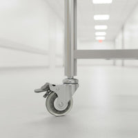 Medical Cart Caster Wheel Floor Protection Threaded Caster Wheel Shock Absorbing for Workshop Equipment