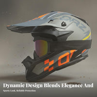 Full Face Motocross Helmet Shell Full Bike Headgear Helmet Shock-Absorbing Liner Layer Motorcycle Headwear for Women, Adults, Outdoor Riding