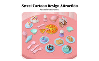 44 Pieces Afternoon Tea Toy Set Great Gift Pretend Dessert Tea Set