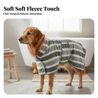 Quick Dry Pet Bathrobe Soft and Comfortable Dog Bathrobe Easy to Wear for Professional Groomers, Cat Owners, After Bathing, Rainy Days, Home