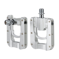 Folding Bike Pedals CNC-Machined Folding Cycle Pedals Anti-Slip Smooth-Rotation for Cyclists, Daily Commuting