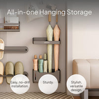 Magnetic Organizer Rack, No-Drill Umbrella Holder