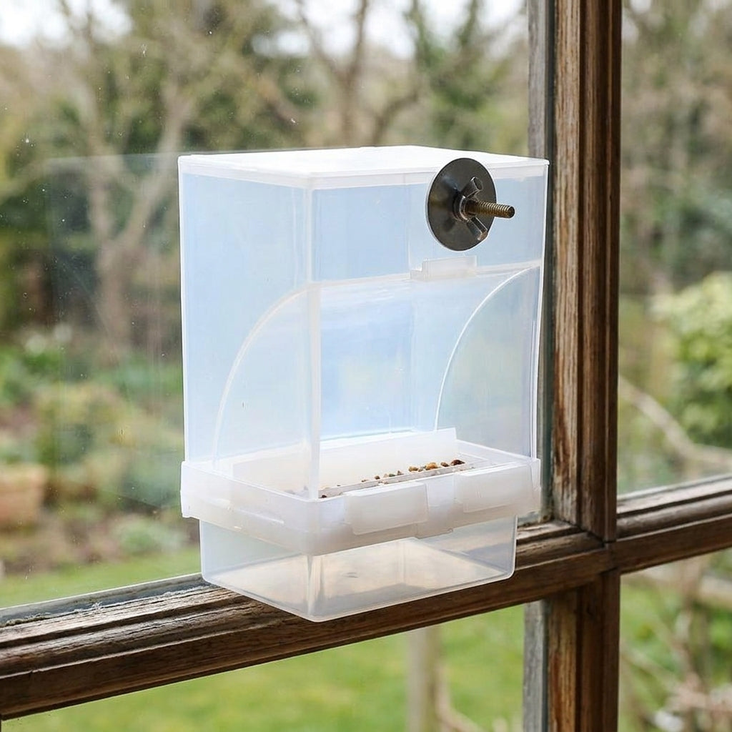 Automatic Bird Feeder and Mess-Free Bird Feeder, 16 oz Feeders for Parakeets and Cockatiels