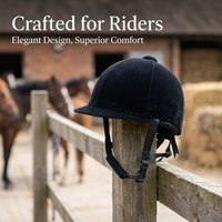 Velvet Horse Riding Hat, Equestrian Helmet with Ventilation System, Horse Riding Cap for Outdoor Activities, Sport Helmets with Quality Material
