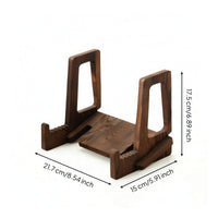 Adjustable Book Rest Slanted Wooden Book Stand Tabletop Recipe Books Holder for Readers, Cooks