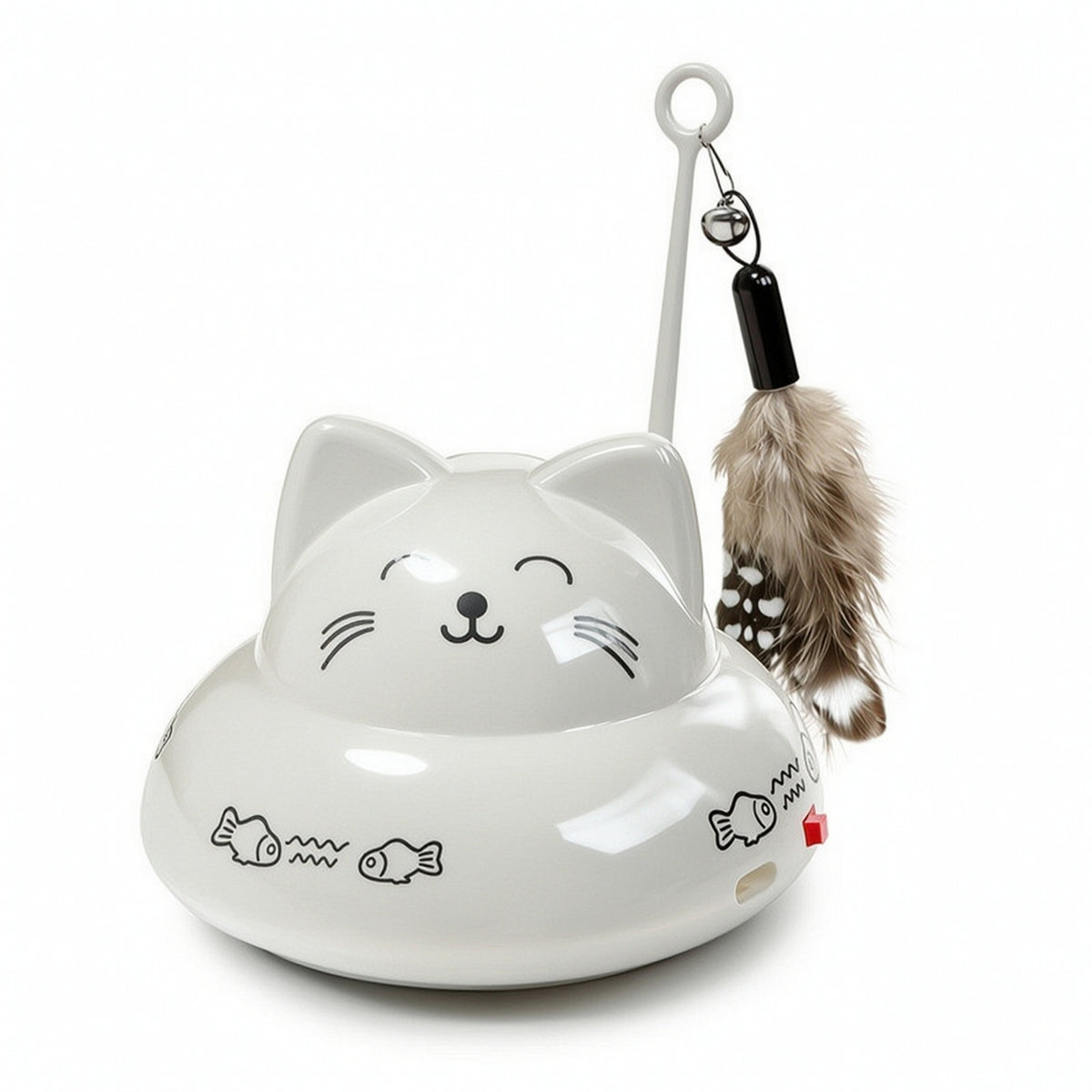 Interactive Electric Cat Teaser Automatic Cat Teaser with Feather Sturdy Smart for Floor