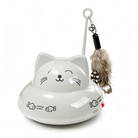 Interactive Electric Cat Teaser Automatic Cat Teaser with Feather Sturdy Smart for Floor