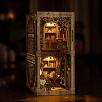 Book-Shaped Display Scene Kit Decorative Bookshelf Insert Relaxing 3D Wooden Puzzle for Library