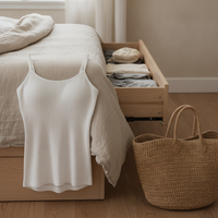 Plus Size Slimming Camisole with Built-in Bra Pad for Women