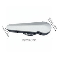 Waterproof 4/4 Violin Case Moisture-Proof Full Size Violin Carrying Case Shockproof Musical Instrument Accessory Backpack Straps for Students