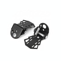 Spring-Loaded Rear Passenger Footrest Perforated Rear Foot Peg Metal Passenger Footrest
