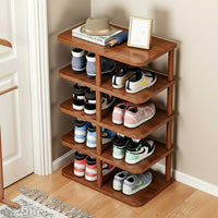 Large Capacity Multi-Tier Shoe Rack Space Saving Vertical Shoe Shelving Unit Easy Assembly Household Storage for Dorm Room, Apartment, Closet