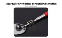 Telescopic Inspection Mirror Adjustable Reach Extendable Mechanic Mirror Retractable Inspection Tool Clear Distortion-Clear View