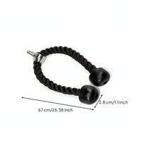 Coated Tricep Rope with Rubber Ends Compact Tricep Rope Long-Lasting Pulldown Attachment Comfortable for Athletes, Strength Training