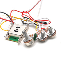 GETMusic ST Electric Guitar Pickup Wiring Assembly HSH with 500K Potentiometer
