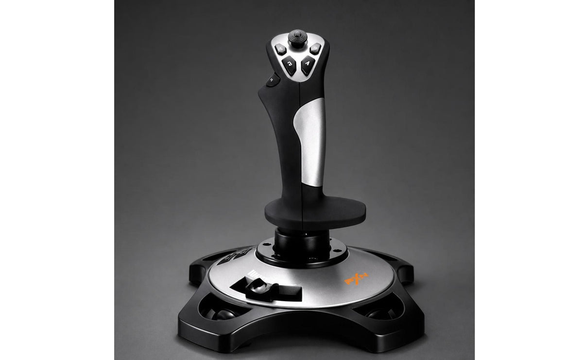 3-Axis Flight Joystick with Throttle Programmable Joystick with Throttle Ergonomic HOTAS Controller Adjustable for Gamers