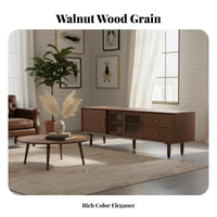 Media Console and Cabinet Set century modernera Modern Design Long Storage Cabinet versatile Combination Television Stand for Homeowners, Families, Bedroom