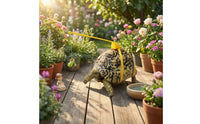 Turtle Harness and Leash Hanging Tether Turtle Walking Leash Yellow Reptile Walking Harness for Exercise