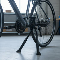 Folding Design Adjustable Aluminum Cycle Kickstand Stable Parking Support Center Mount Bike Stand Non-Slip Sole for Commuting