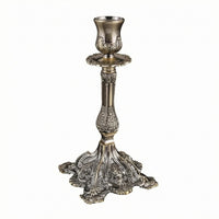 Ornate Metal Candlestick Holder Stable Vintage Metal Candle Holder 4Footed Candle Stand