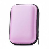 2.5 Inch Data Storage Pouch Case Zipper Closure Earphone Storage Shockproof Container-Resistant Small Electronics Organizer for Commuters