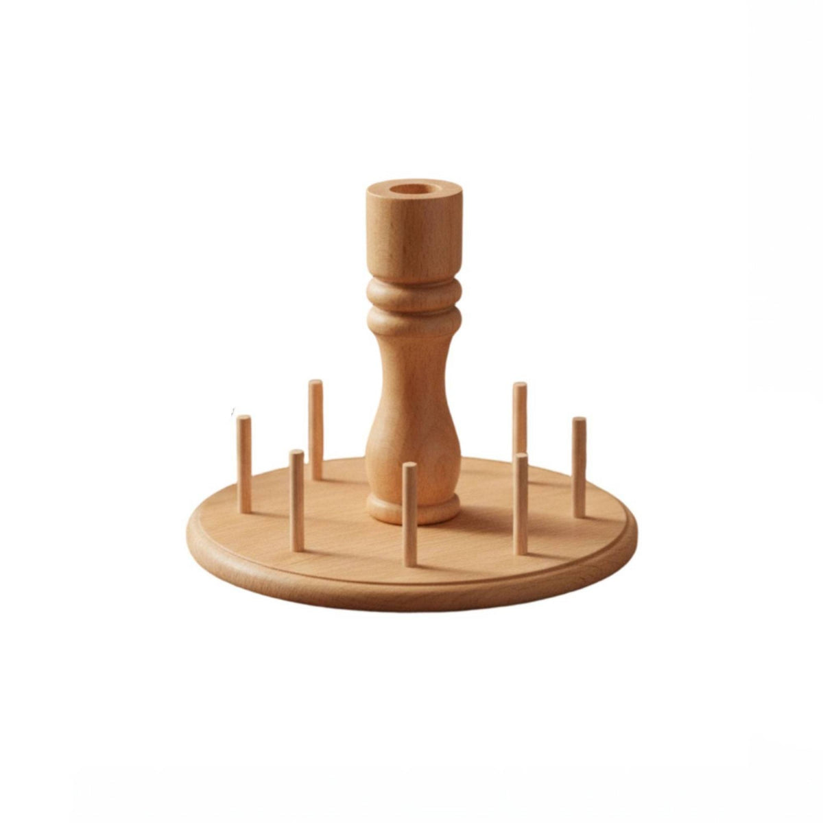 Wooden Thread Rack Space-Saving Tabletop Thread Organizer Small for Craft Room