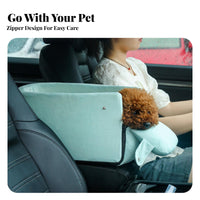 Easy to Clean Dog Car Seat Washable Pet Booster Seat Removable Cover for Drivers, Cat Owners, Road Trips, Home