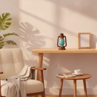 Lantern Figurine Rustic Decorative Lantern Retro for Coffee Table, Decorators